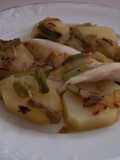 Filetes de merluza con patatas de vicio