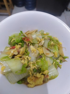 Foto resep Tumis Sawi Putih dan Orak Arik Telur