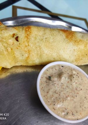A picture of Instant triflour dosa.
