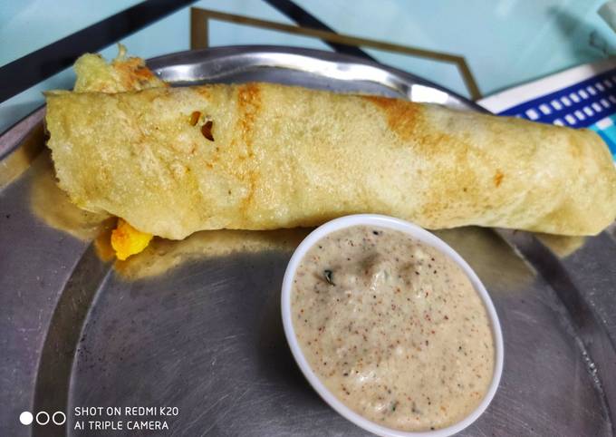 Instant triflour dosa