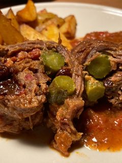 Una foto de Rinderrouladen (a la española)