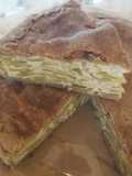 Torta salata con zucchine trombetta