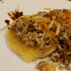 A picture of Brad's polenta and rice.