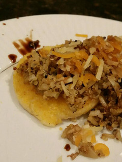 A picture of Brad's polenta and rice.