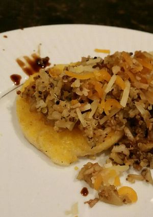 A picture of Brad's polenta and rice.