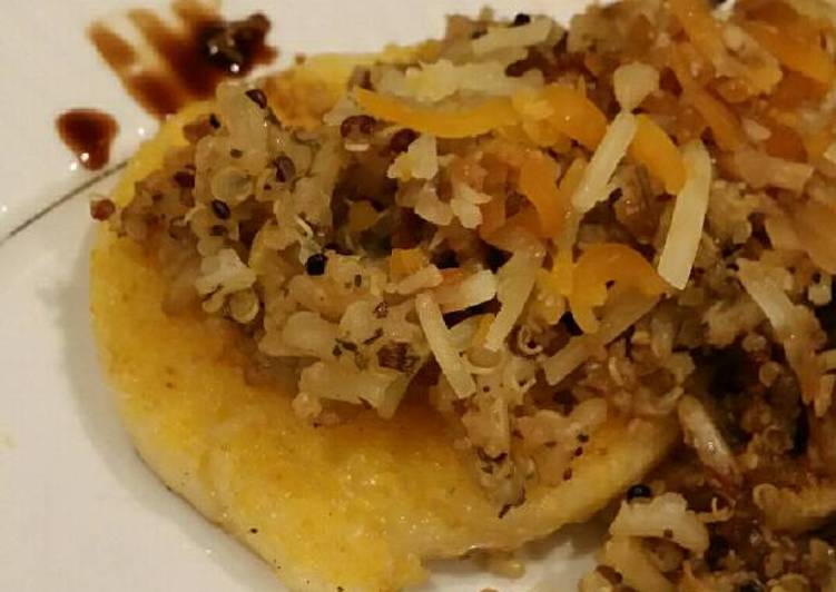 Steps to Prepare Homemade Brad&#39;s polenta and rice