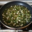 Habas con queso tofu