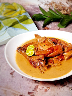 Foto resep Ayam panggang kuah Santan