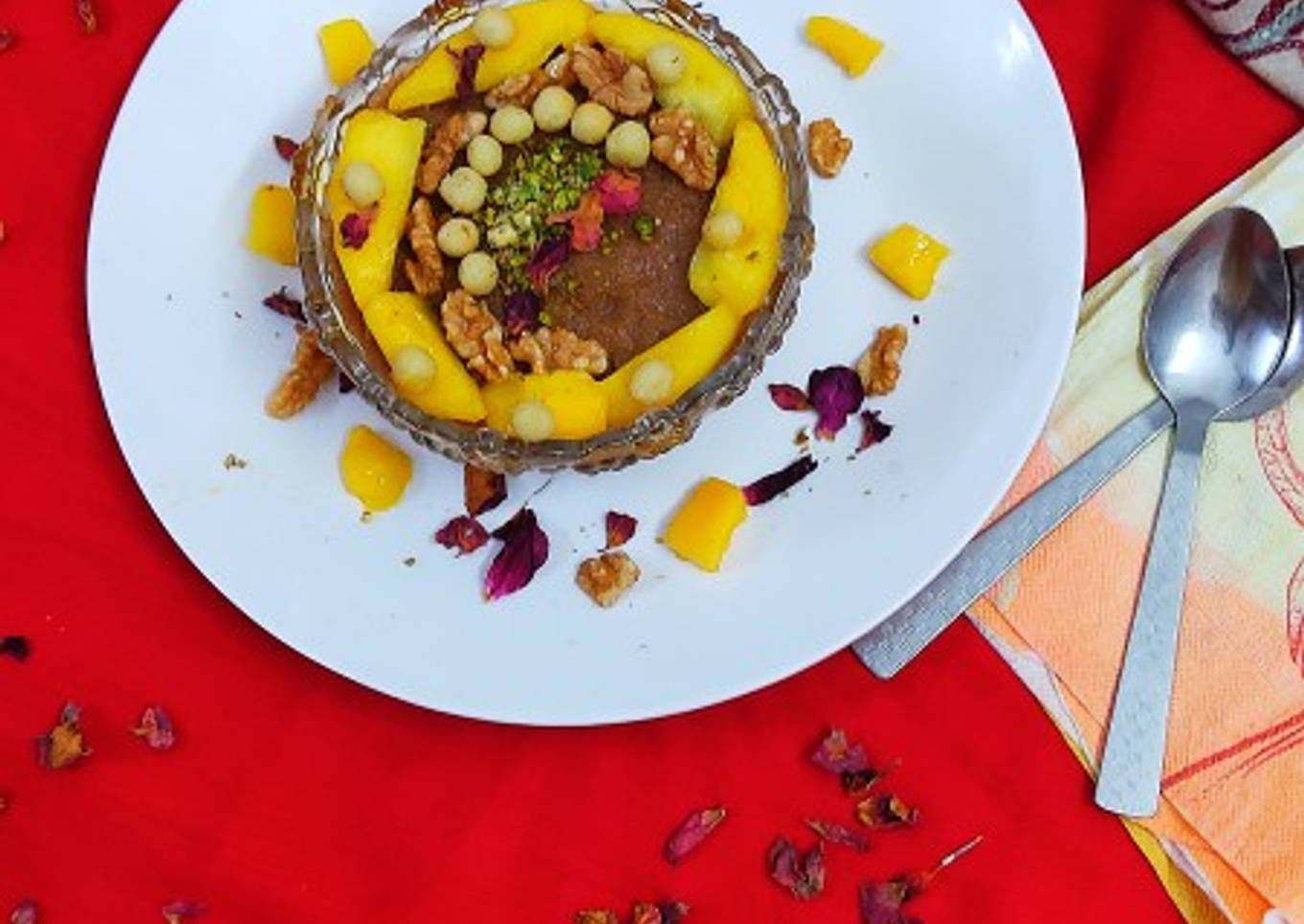 Mango walnut sheera