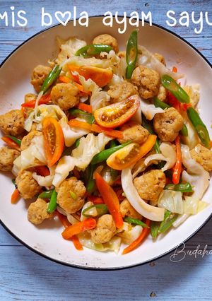 Foto resep 94. Tumis bola ayam sayur