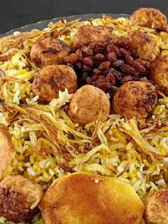 عکسی از دستور ماش پلو با قلقلی مرغ