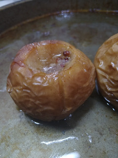 Una foto de Manzana al horno. Postre sano y delicioso