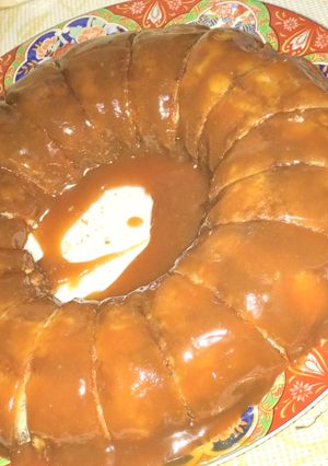 صورة لوصفة كيكة الزبادي بصوص التوفي