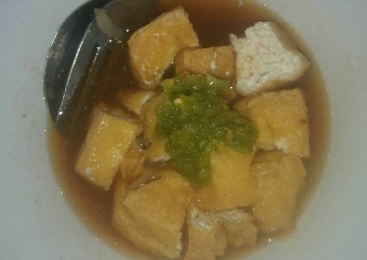 Tahu gejrot pedas segar