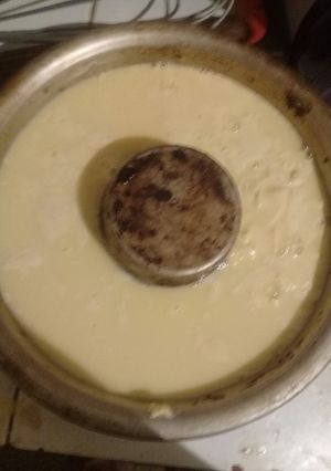 Una foto de Flan siempre comemos en casa