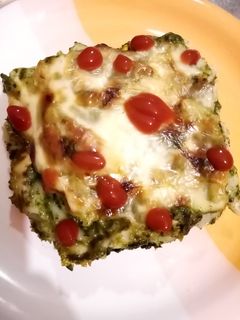 Spenótos rakott tészta recept fotója