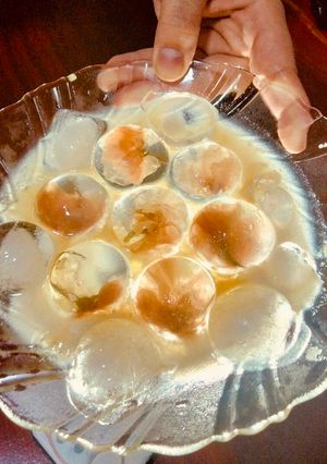 Hình của món Thạch hoa anh đào.
