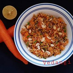 A picture of Carrot and Moong Sprouts Salad.