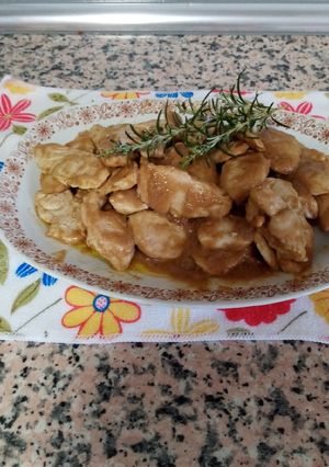 Una foto de Solomillo de pavo en salsa de paté