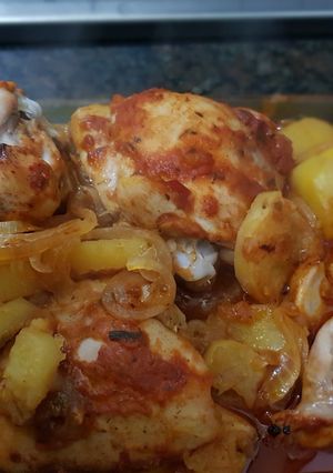 Una foto de Pollo tipo portuguesa! Express