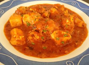 Foto principal de Bocados de pollo al curry con leche de coco