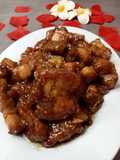 Fried Pork Belly with Sweet and Salty Sauce (Sancam Goreng Saus Asin Manis)