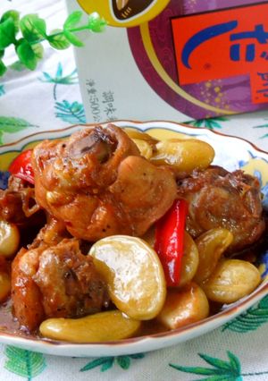 皇帝豆燒雞腿 的食譜成品照片