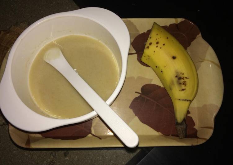 Resep Pure pisang🍌(mpasi Abi6m) | Cara Buat Pure pisang🍌(mpasi Abi6m) Yang Sempurna