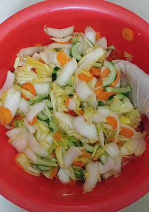 Hình của món Kimchi Việt Nam.