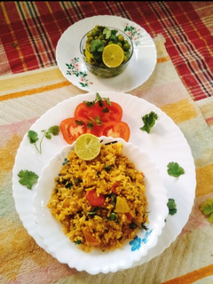 A picture of Vegetable Pulao / Masala Pulao/ mix veg pulao.