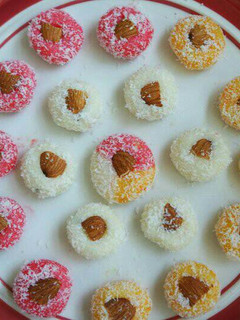 A picture of Coconut Peda.
