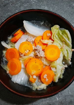 Hình của món Canh cải thảo cà rốt thịt xay.