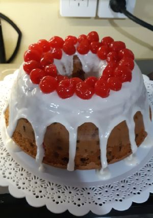 Una foto de Budín frutal😋