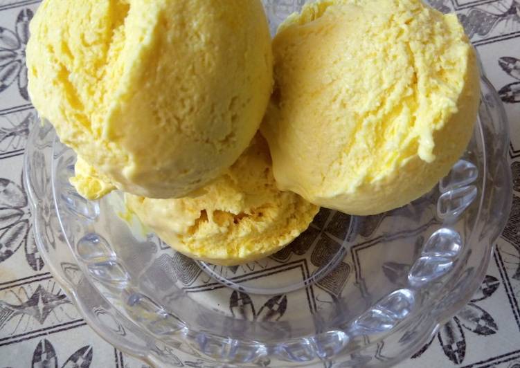 Easiest Way to Make Any-night-of-the-week Mango Icecream