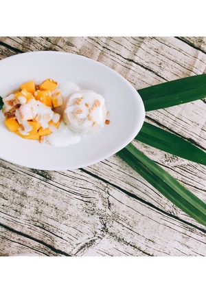 Hình của món Xôi xoài Thái Lan.
