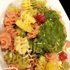 Una foto de Pasta de Quinoa con salsa al pesto