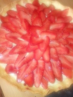 Una foto de Tarta de fresas