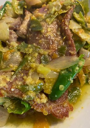 Foto resep Dendeng lambok batokok Lado mudo