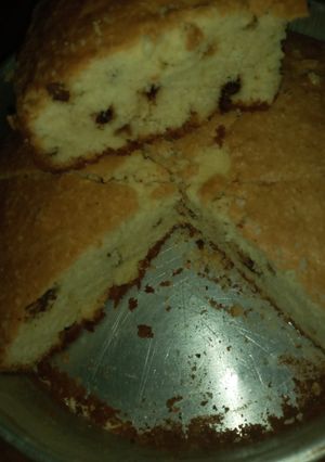 Una foto de Bizcochuelo de vainilla con chispas de chocolate
