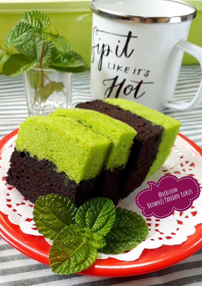 Foto resep 395. Brownies Pandan Kukus (ala) Amanda