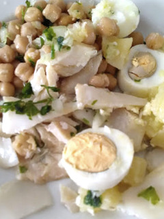 Foto de Bacalhau com Grão de Bico