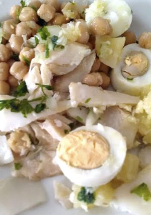 Foto de Bacalhau com Grão de Bico