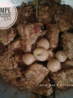 Foto resep Tempe Telur Puyuh Bacem