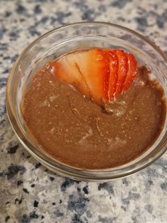 Una foto de Mousse de chocolate