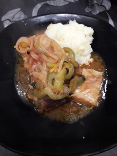 Foto de Bacalhau com pimentos no forno