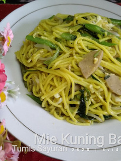 Foto resep Mie Kuning Basah Tumis Sayuran