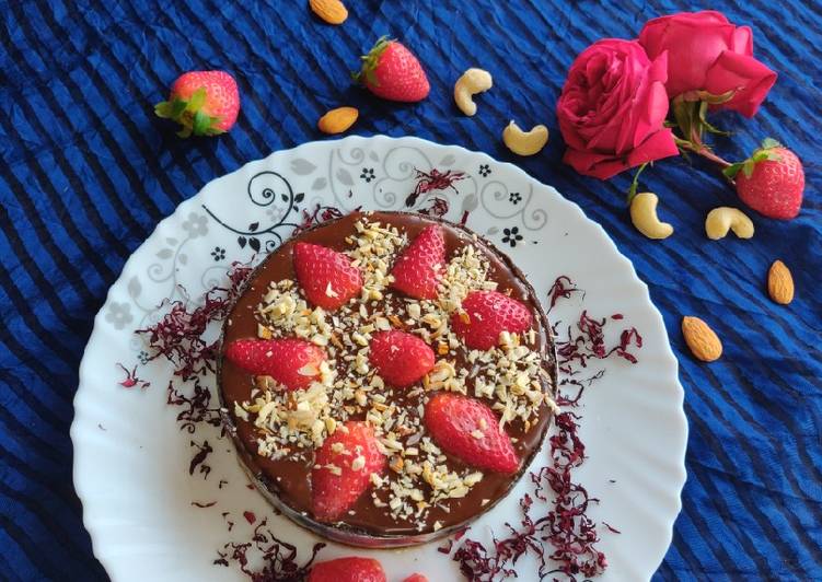 Easiest Way to Make Any-night-of-the-week Chocolate strawberry tart