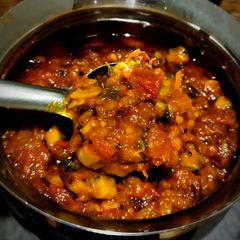 A picture of Bitter gourd Semi-Dry-Relish (Pavakkai Thokku).