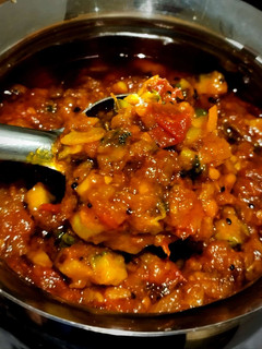 A picture of Bitter gourd Semi-Dry-Relish (Pavakkai Thokku).