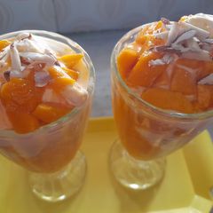 Mango falooda A picture of Mango falooda.